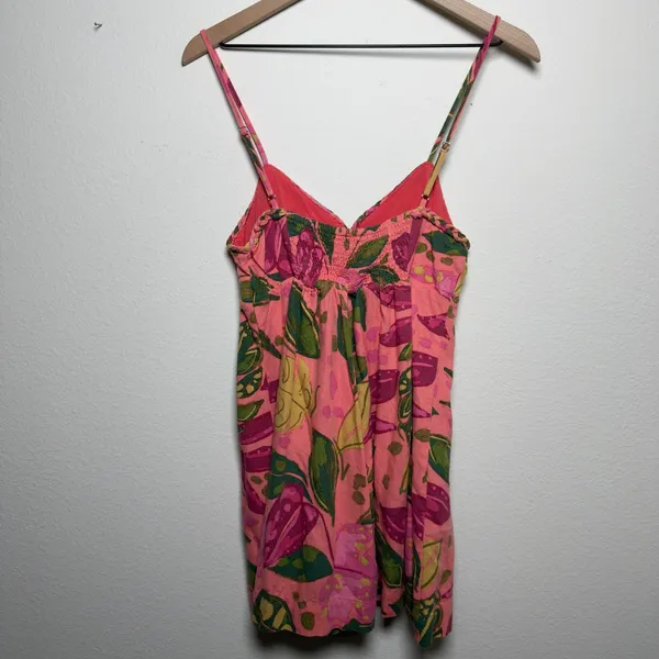 Aritzia Dress Forum Women Dress Medium Pink Linen Babydoll Paradise Sweetheart - Image 8
