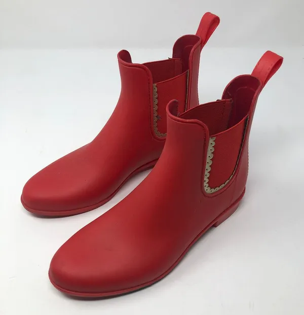Jack Rogers Sallie Slip-On Red Rain Booties - Image 3