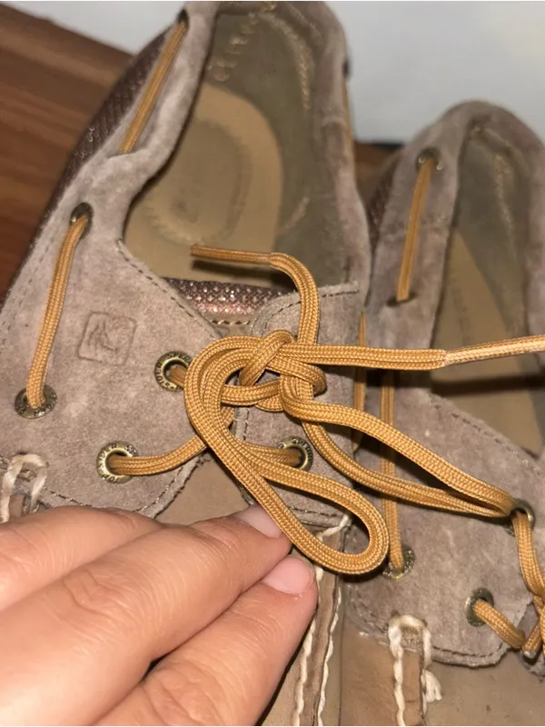 Sperry women’s Tan Suede size 7M - Image 2