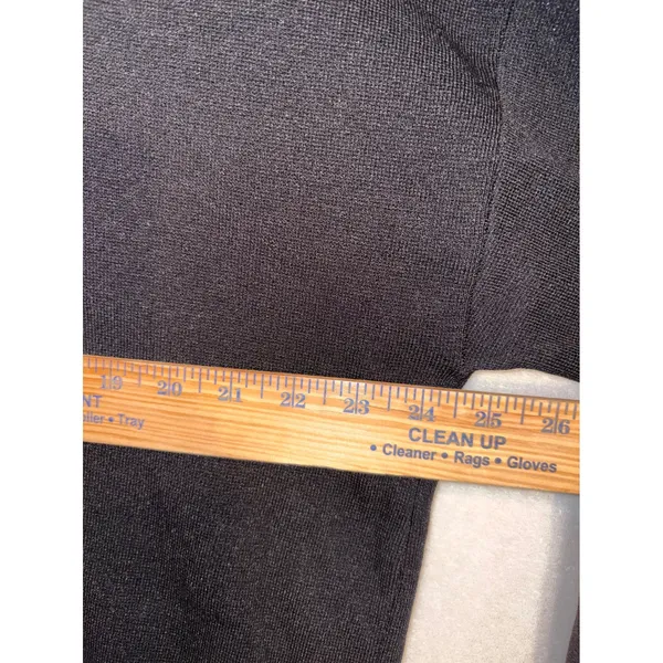 Mango MNG Black Knit Hoodie‎ Oversized minimalist Sweater kangaroo pocket NWT - Image 4