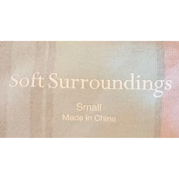 Soft Surroundings Happy Place Dress Womens Small Multi NWT Striped V-Neck‎ Midi - Image 3