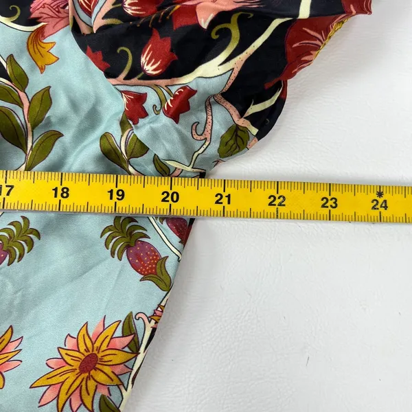 NWOT Farm Rio Floral Swans V-Neck Long Sleeves Mini Dress Size XL - Image 13