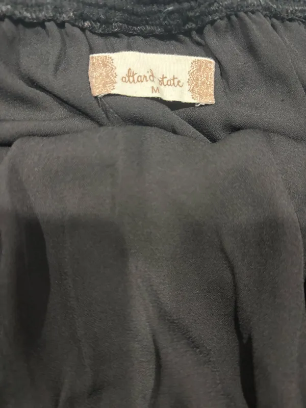 Altar'd State Black Ruffle Top - Image 3