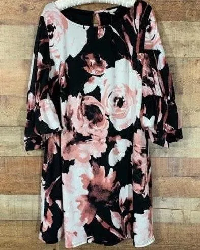 Womens Floral Shift Dress - Sz S - Image 2