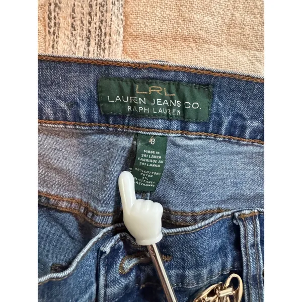 Vintage Lauren Ralph Lauren Jeans Co Womens Medium Wash Bootcut Denim Size 8 - Image 6