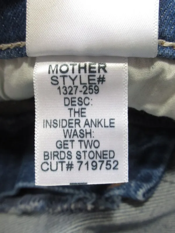 NWT Mother Superior Insider Ankle in Get Two Birds Stoned Crop Bootcut Jeans 28 - Image 9
