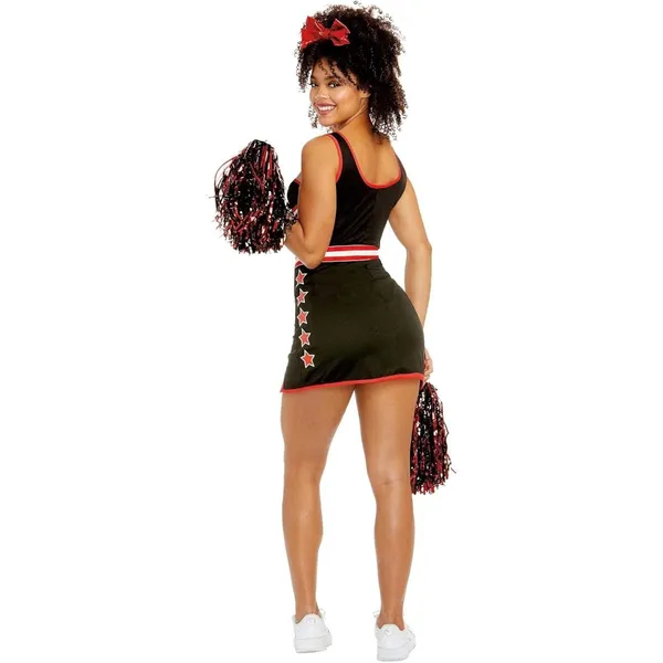 Dreamgirl Adult Cheerleader Costume, Womens Cheer Team USA Halloween Costume - Image 2