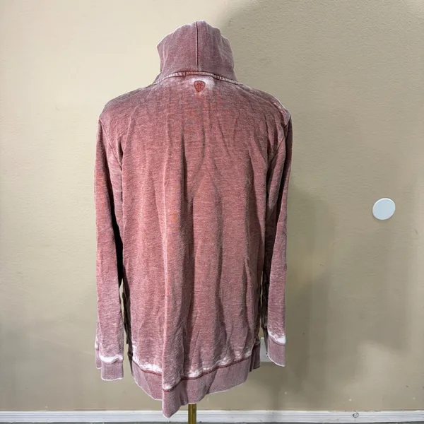Ariat Women's Sweatshirt Turtleneck Maroon Aztec Native Western Sz M Biker Boho - Image 5
