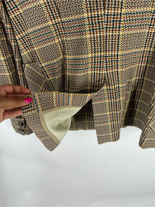 Cabi Pastime Plaid Jacket Blazer Style #3548 Brown Multi Size 4 - Image 11