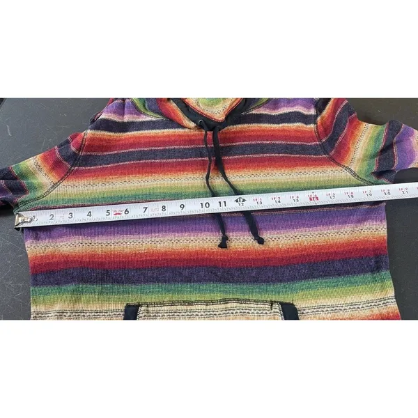 Lauren Ralph Lauren Active L Rainbow Striped Cowl Neck Top Long Sleeve Y2K Top - Image 7