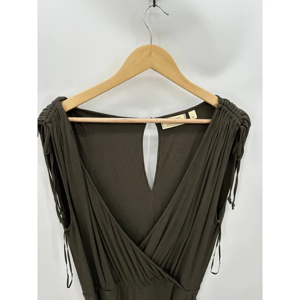 Anthropologie Moulinette Soeurs Alisande Jumpsuit Olive Green Sleeveless Large L - Image 4