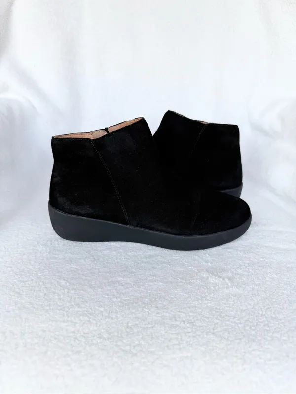 FITFLOP SUMI Ladies Ankle Suede Boots Black Sz EU36/US5 New - Image 8