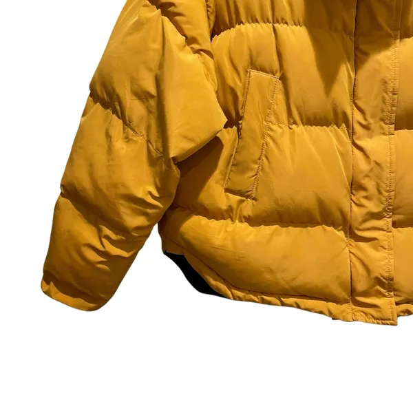 Kendall Kylie Puffer Jacket Mustard Yellow Women Size Medium Large - Image 2