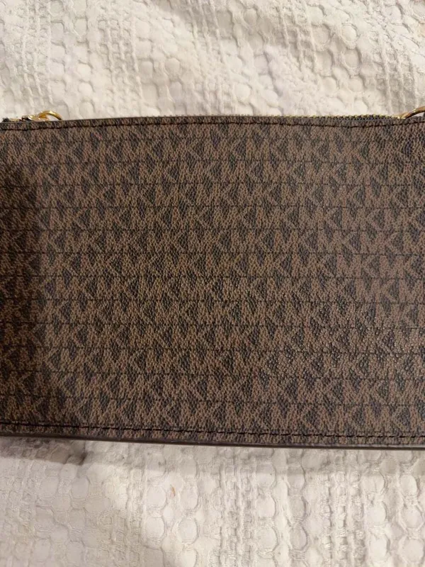 Michael Kors Signature Logo Belt Bag with Chain Detail - Image 2