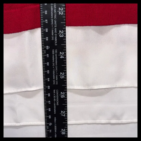 Investments‎ Sweater Women Large Red Collared Layered Embellished Pullover - Image 5
