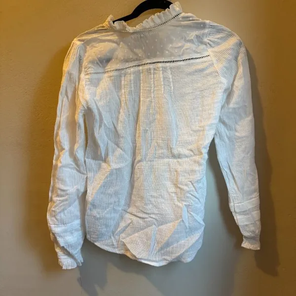 Quince NWT Organic Textured Cotton Peasant Blouse - Image 7