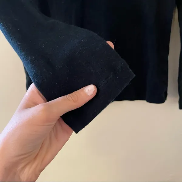 Cherokee black thermal long sleeved classic tee cotton top winter warm‎ comfort - Image 4