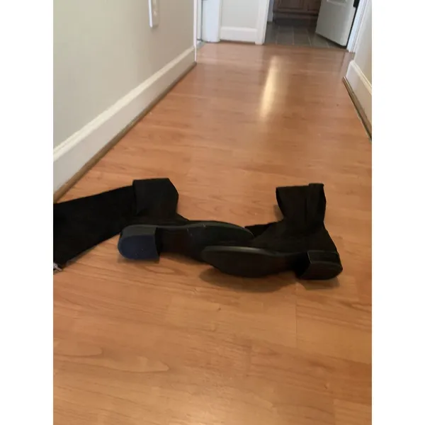 Sam Edelman Women's Black Suede Leather Tall Boots Over-the-Knee Size 10 - Image 9