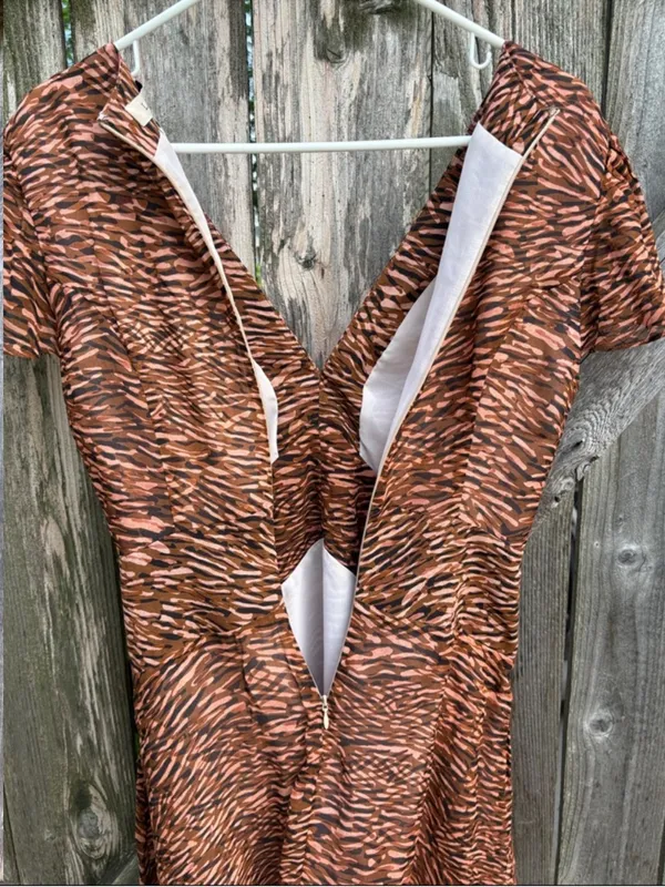 NWT Anthropologie Lenon V-Neck Flutter Sleeve Dress Size Small - Image 10