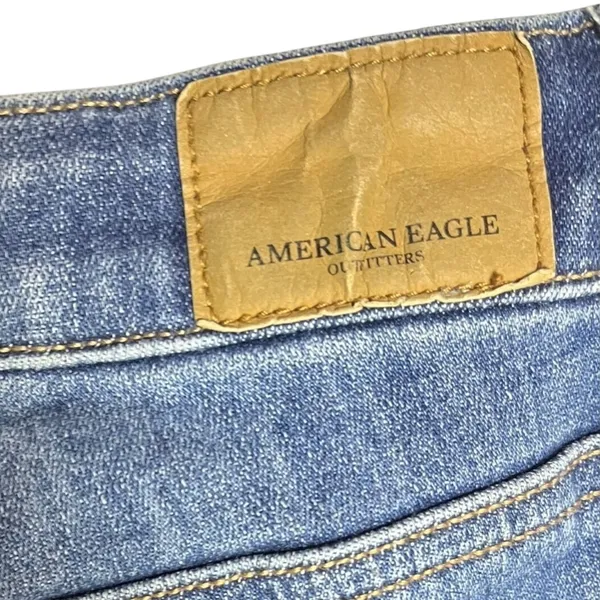 American Eagle AE Denim Jeans Distressed Ripped‎ High Waisted Women's 2 Short - Image 5