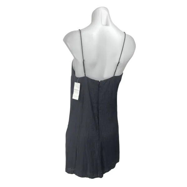 NEW Abercrombie & Fitch Black Sleeveless Cami Camisole Tank Slip Mini Dress S - Image 2