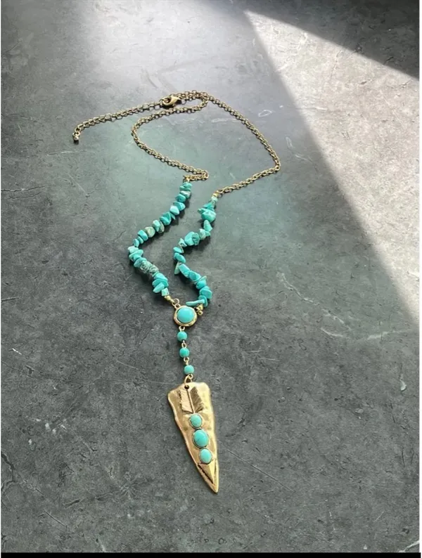 Anthropologie Zuni turquoise necklace - Image 2