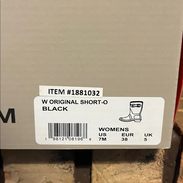 Hunter Women’s Original Short Black Rain Boots NEW Size 7‎ - Image 10