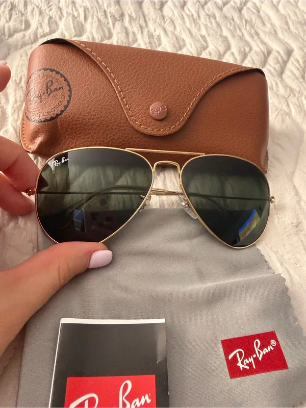 Ray-Ban RB3025 aviator large metal Sunglasses - Image 2