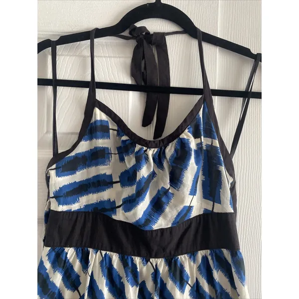 Maeve Anthropologie Womens‎ Small Blue Halter Kateye Babydoll Dress Y2K - Image 2