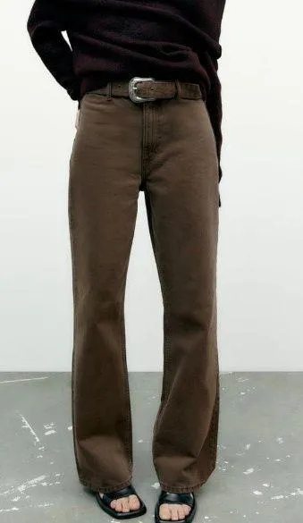 Nwt Tre Belted Wide Leg Jeans - Image 4