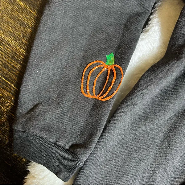Hanes Hand Painted Halloween Crewneck Sweatshirt - Image 5
