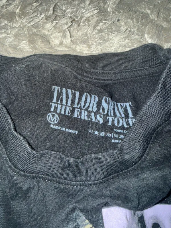 Taylor Swift Eras Tour T-Shirt Black - Image 3