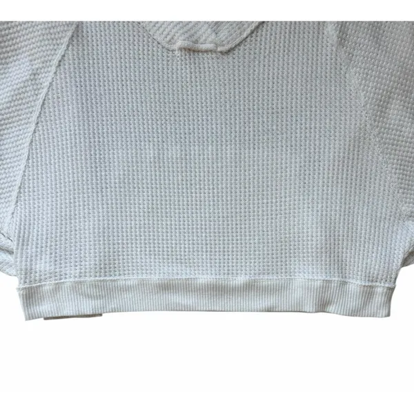 Free People‎ We The Free Westend Thermal Top White Women's Size Medium - Image 6