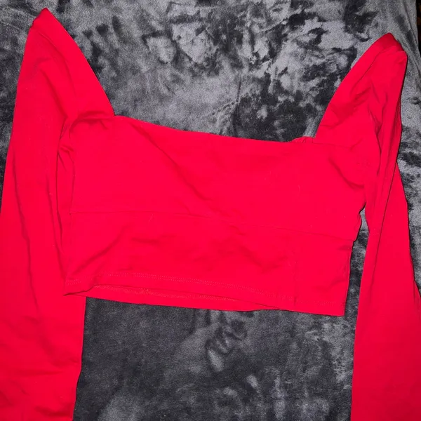 Princess Polly Tilly Long Sleeve Top in Maroon Size 10 New with tag - Image 10