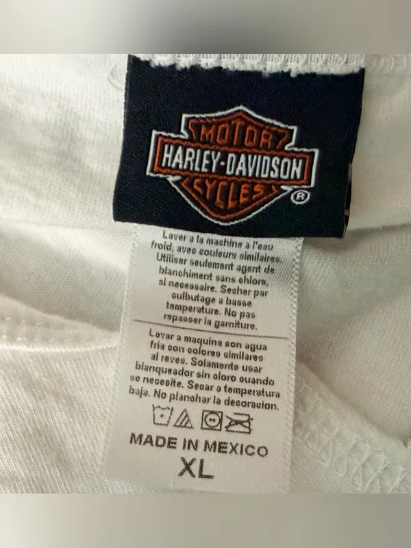 Harley-Davidson white graphic tee Bootlegger Knoxville Tennessee XL - Image 6