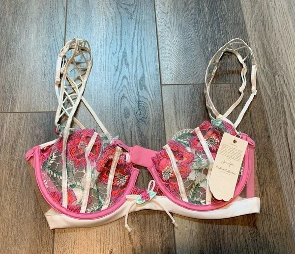 NWT For Love And Lemons Festival Floral Underwire Bra - Image 2