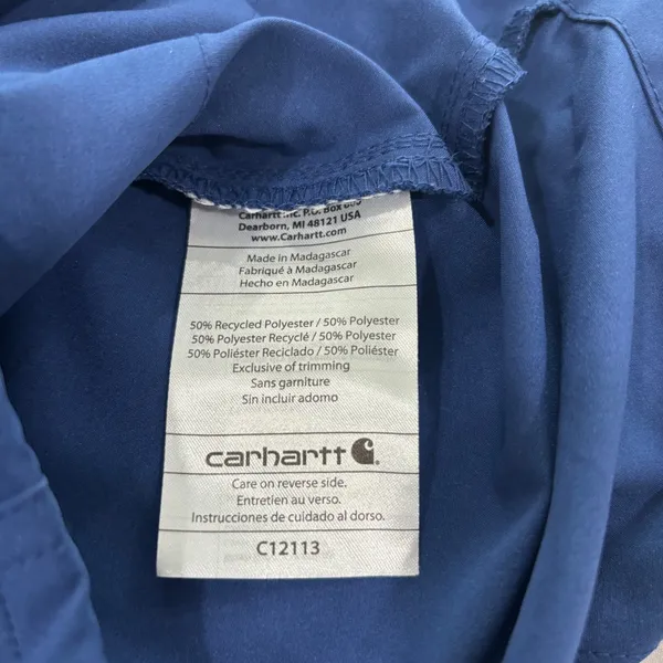 Carhartt Liberty V-Neck Scrub Top Navy Blue HCA Florida Healthcare Women S - Image 11