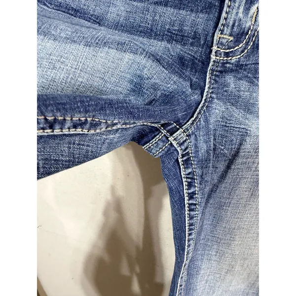 Miss Me Jeans Curvy Ankle Skinny Women's 30 Blue E3764VFA5 Horseshoe Western - Image 8
