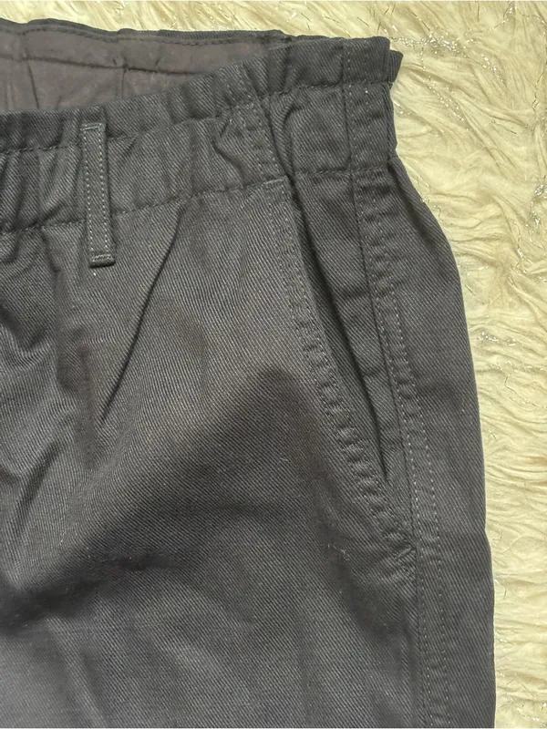 GAP Black Women’s Straight-Leg Twill Elasticized Pant Size L - Image 11