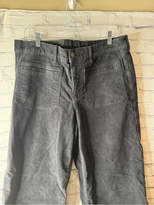 American Eagle Outfitters women’s Corduroy Wide-Leg Pants in Charcoal Gray 12 - Image 3