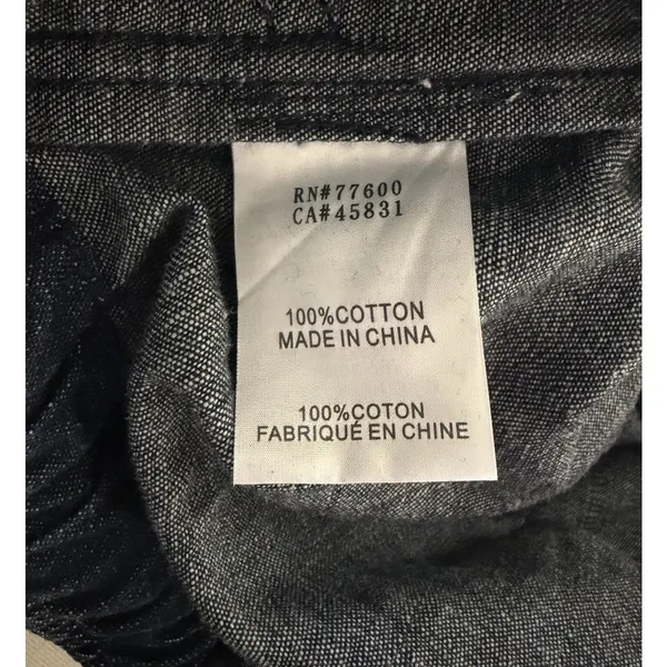 Sandrine Rose NWT Dark Indigo Denim Cargo Crop Pants Drawstring Small - Image 11