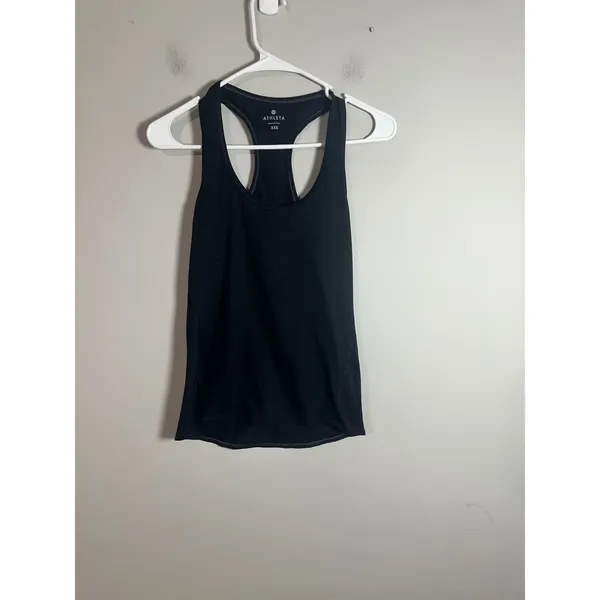 Athleta Womens Chi Tank Black Racerback Activewear Yoga Top 863942-01‎ XXS - Image 2
