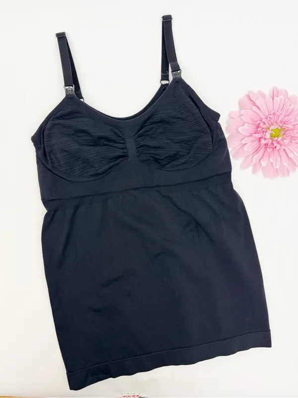 Kindred Bravely Simply Sublime® Maternity & Nursing Tank Black - Image 2
