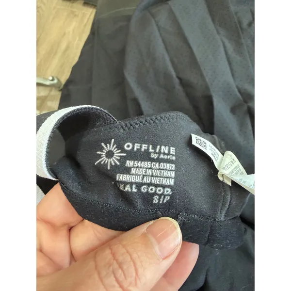 OFFLINE by Aerie Black Pleated Tennis Dress Perforated Mini Athletic Size Small - Image 6