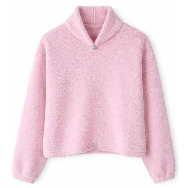 Levis Size XL Womens Pink Sherpa Fleece Pullover Jacket - Image 2