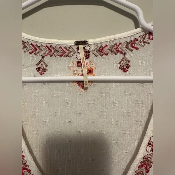 Free People Arianna Tunic in Ivory Size M - Image 4