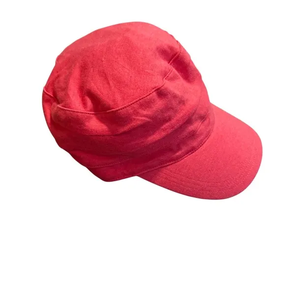 Y2K Carhartt Cadet Hat Cap Coral Pink Paris Hilton Bratz Grunge Military Style‎ - Image 6