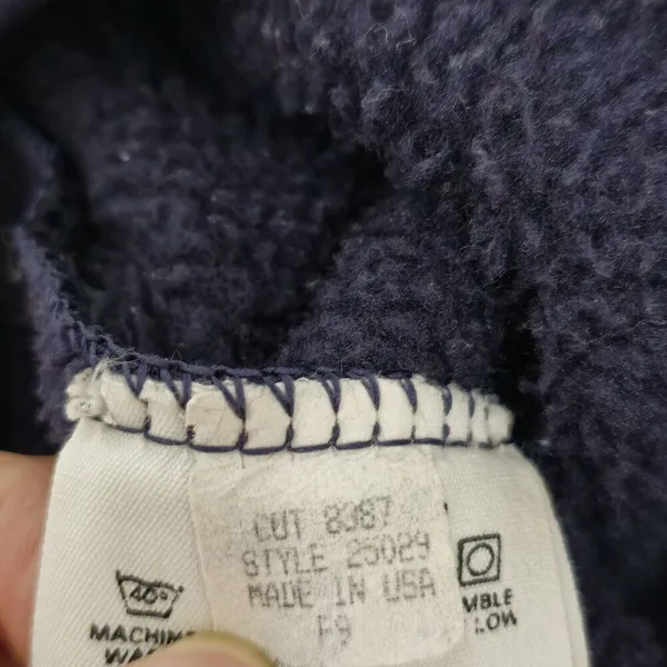 Vtg Patagonia Synchilla Blue Fleece Jacket Womens Size 10 Full Zip 90s USA Retro - Image 7