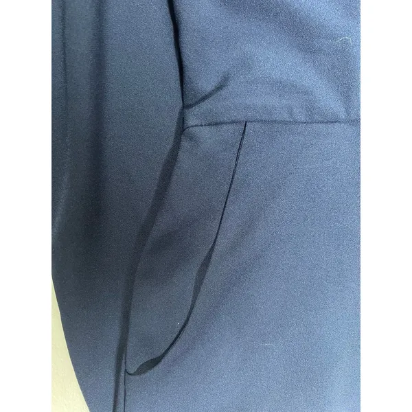WAYF Women's Spaghetti Strap Wide Leg Sweetheart Neck Navy Jumpsuit Size Large - Image 3