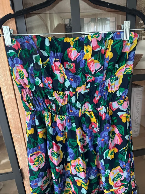 By Anthropologie The Somerset Strapless Maxi Dress floral gown colorful wedding - Image 4